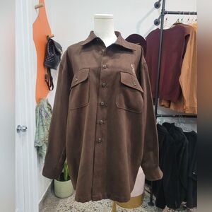 TEHAMA Men's Chocolate Brown Shirt Jacket